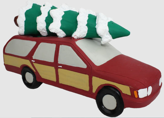 Multipet Station Wagon w/ Christmas Tree 7.5 inch