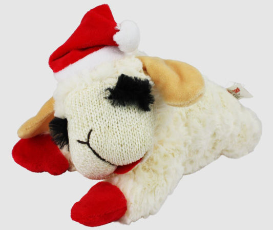 Multipet Lamb Chop w/ Santa Hat 10.5 inch