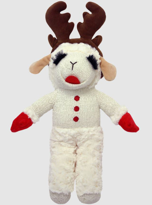 Multipet Standing Lamb Chop with Antlers 13 inch