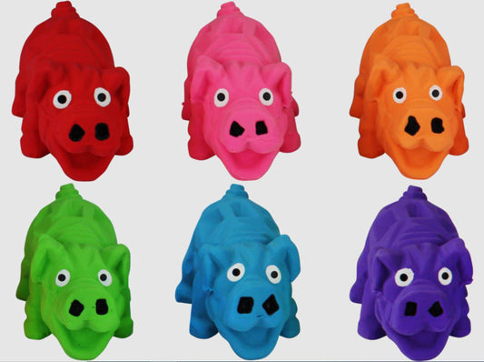 Multipet Origami Pigs Dog Toy Assorted Mini 4 in