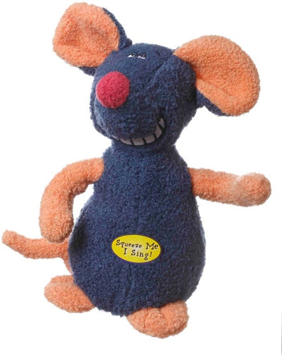 Multipet Deedle Dudes Dog Toy Mouse Multi-Color 8 in