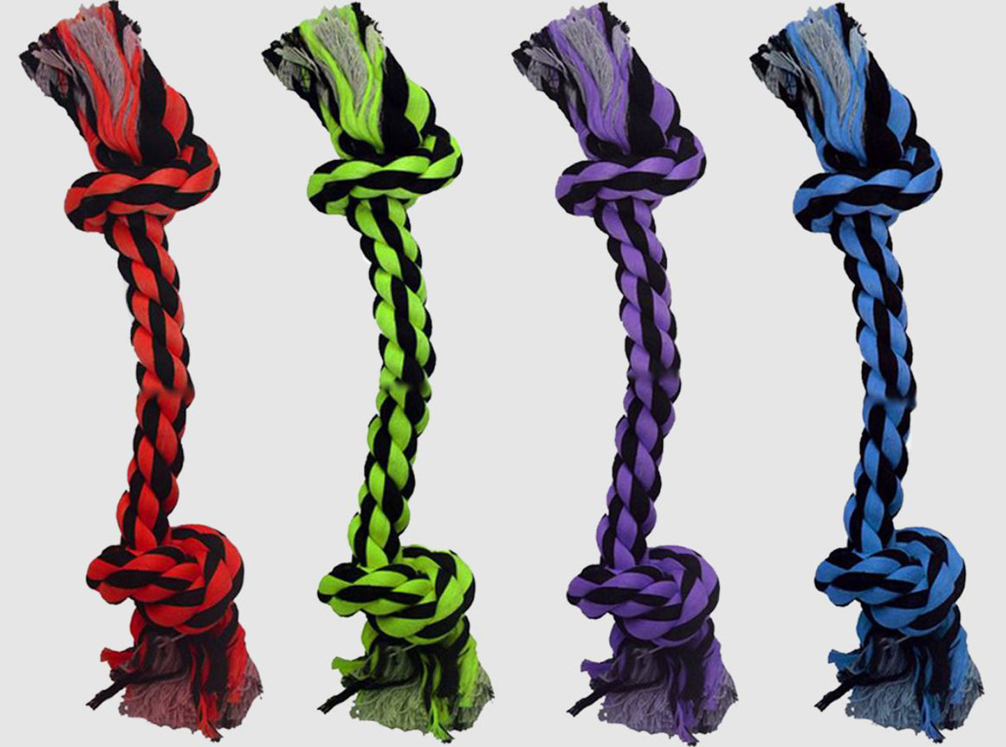 Multipet Nuts for Knots 2-Knot Rope Dog Toy Assorted 9 in