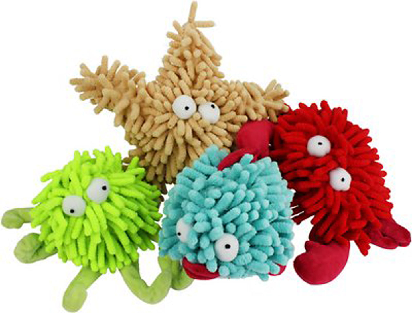 Multipet Sea Shammies Dog Toy Assortment Assorted 12 in