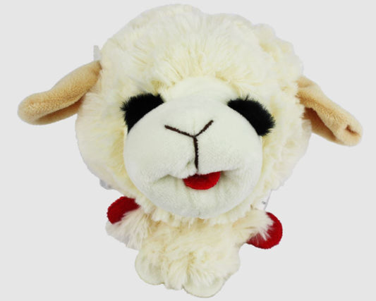 Multipet Lamb Chop Knobby Noggins Dog Toy 5in