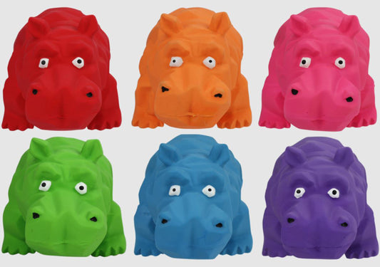 Multipet Origami Hippos Dog Toy Assorted 8 in