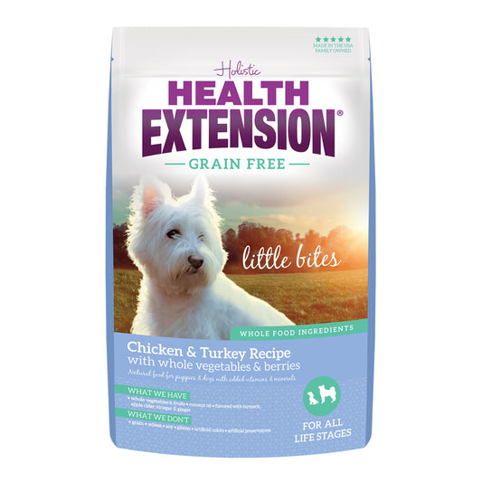 Health Extension Grain Free ~ Little Bites ~ Chicken & Turkey 12lb