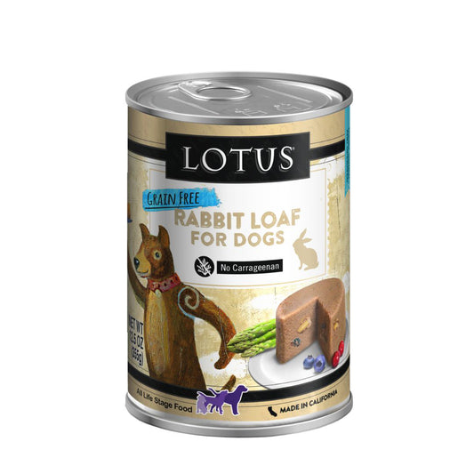 Lotus Dog Grain Free Loaf Rabbit 12.5Oz