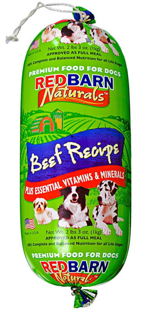 Redbarn Pet Products Beef Dog Food Roll 2 lb 3 oz