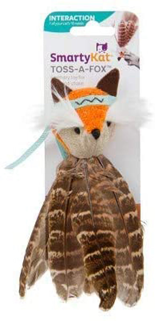 SmartyKat Toss-a-Fox Catnip Toy Multi-Color