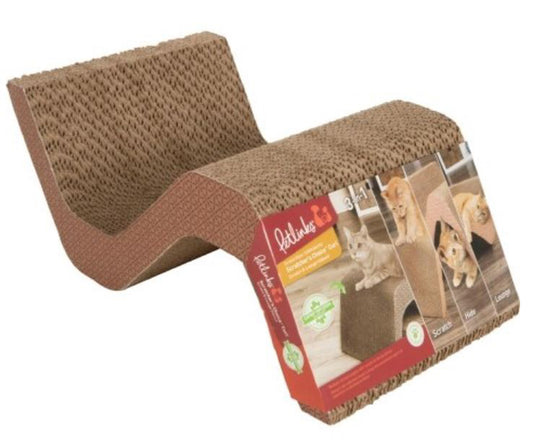 Petlinks Scratcher's Choice Curl Corrugate Cat Scratcher With Infused Catnip