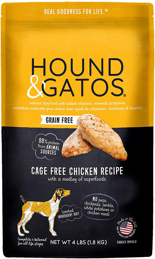 Hound & Gatos Dog Grain Free Chicken 4Lb