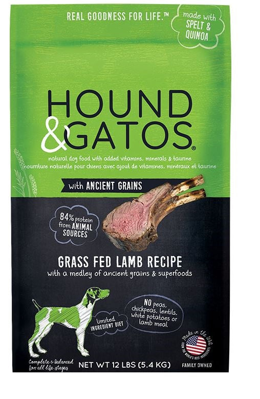 Hound & Gatos Dog Grain Free Ancient Grains Lamb 4Lb