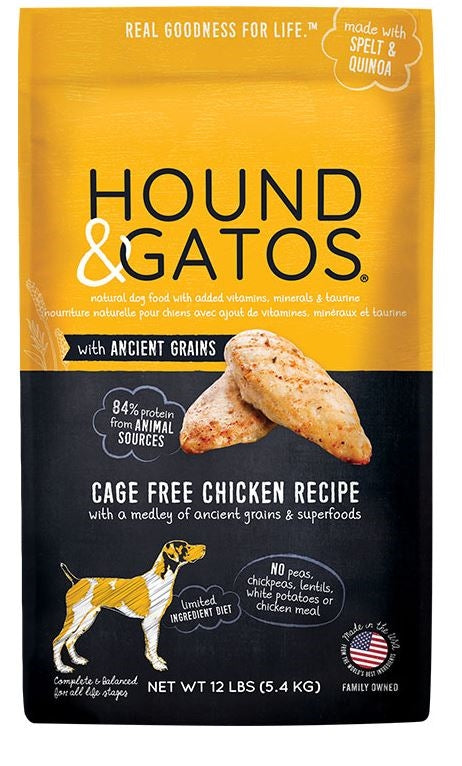 Hound & Gatos Dog Grain Free Ancient Grains Chicken 4Lb