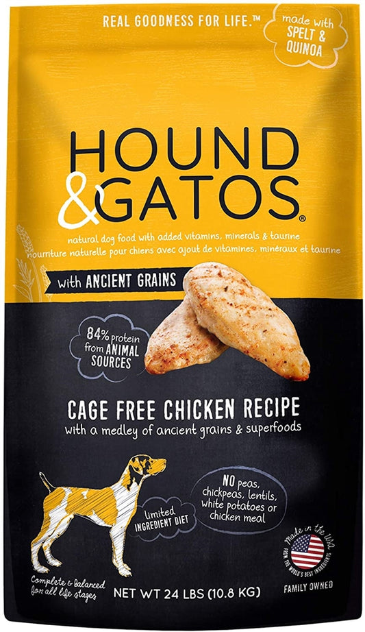 Hound & Gatos Dog Ancient Grains Chicken 24Lb