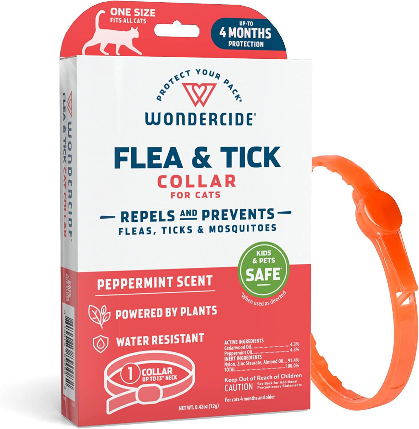 Wondercide Flea & Tick Collar for Cats-Peppermint