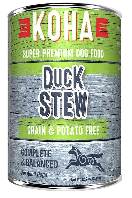 Koha Dog Grain Free Stew Duck 12.7oz.(Case of 12)