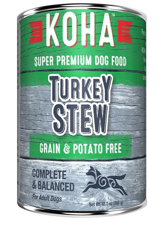 Koha Dog Grain Free Stew Turkey 12.7oz.(Case of 12)