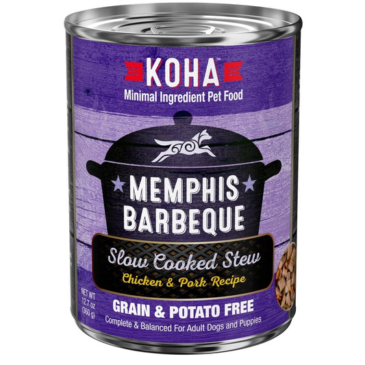 Koha Dog Grain Free Memphis BBQ Stew 12.7oz.(Case of 12)