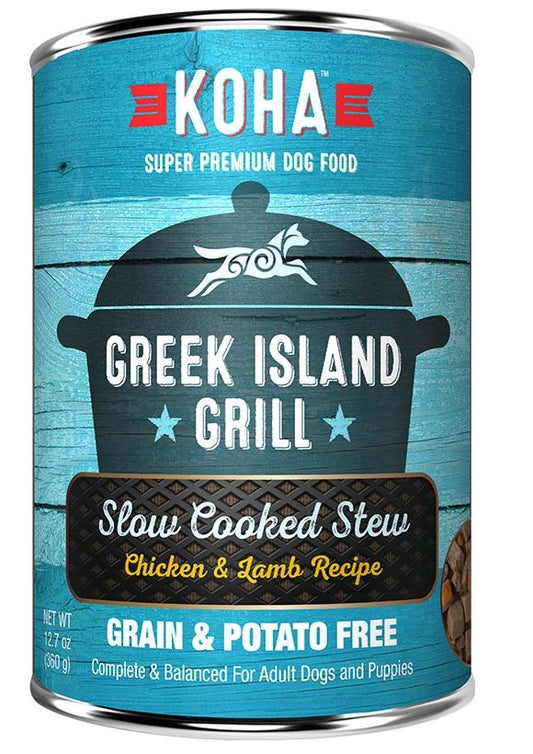 Koha Dog Grain Free Greek Island Stew 12.7oz.(Case of 12)