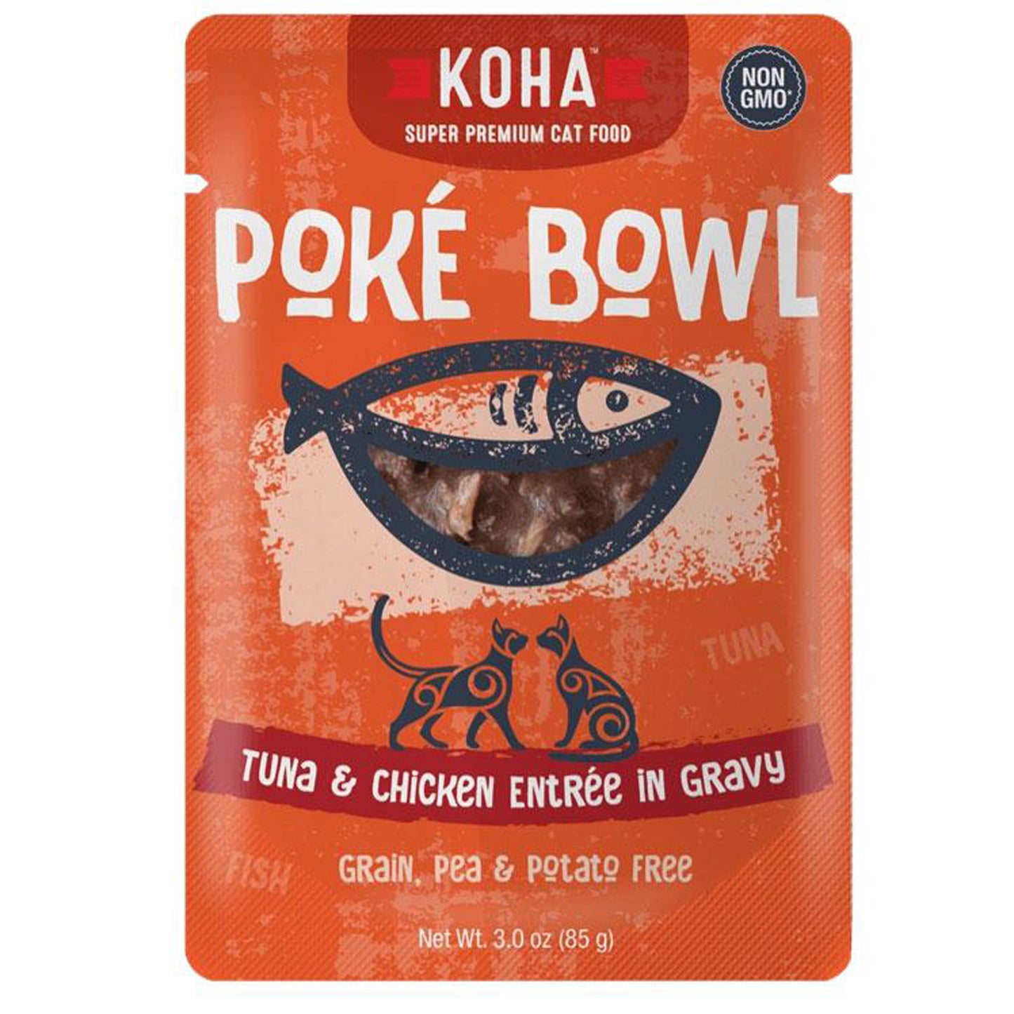 Koha Cat Grain Free Pok?? Tuna & Chicken 3oz.(Case of 24)