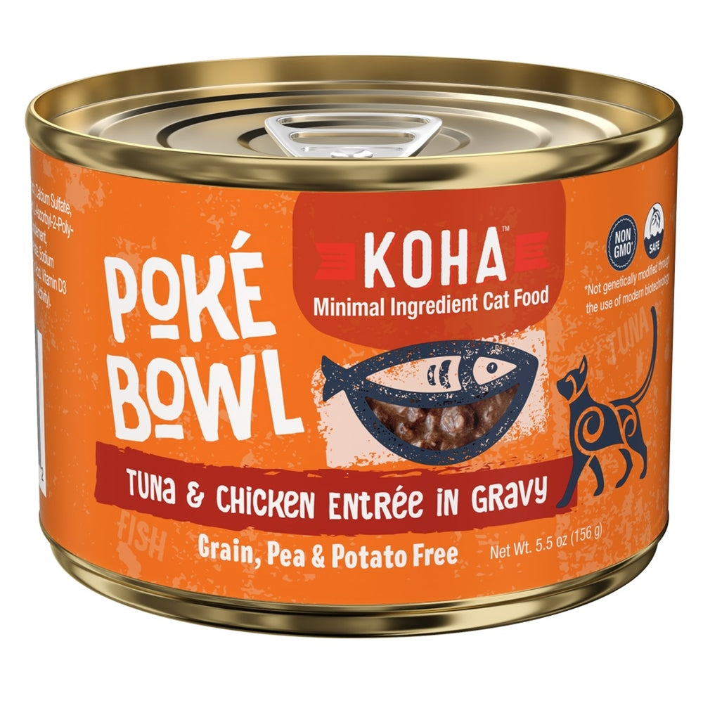 Koha Cat Grain Free Pok?? Tuna & Chicken 5.5oz.(Case of 24)