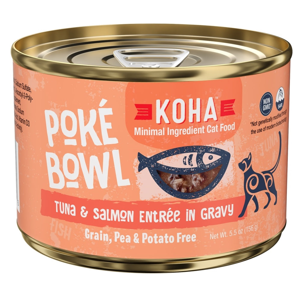 Koha Cat Grain Free Pok?? Tuna & Salmon 5.5oz.(Case of 24)