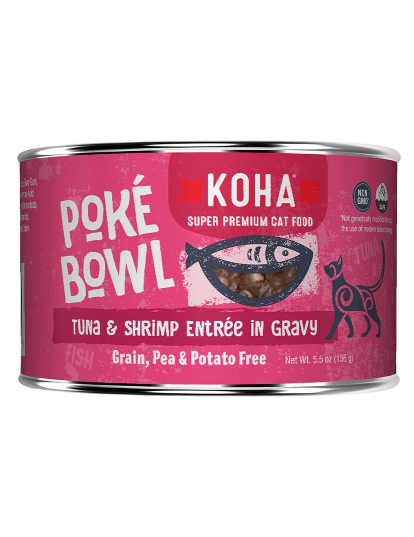 Koha Cat Grain Free Pok?? Tuna & Shrimp 5.5oz.(Case of 24)