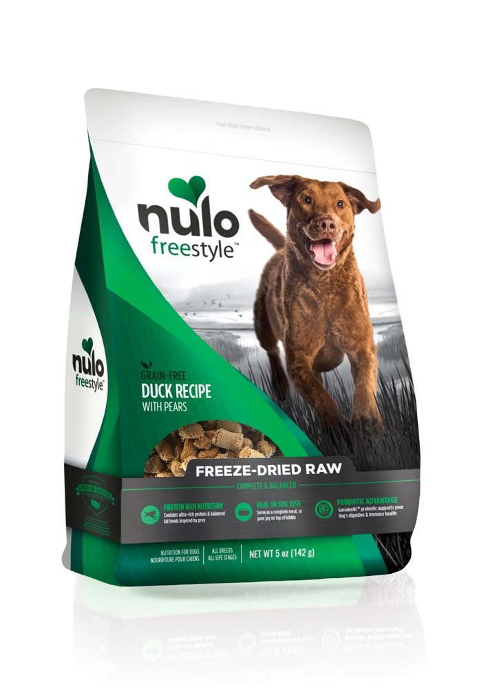 Nulo Freeze Dried Raw Grain Free Duck Dog Food 5 oz