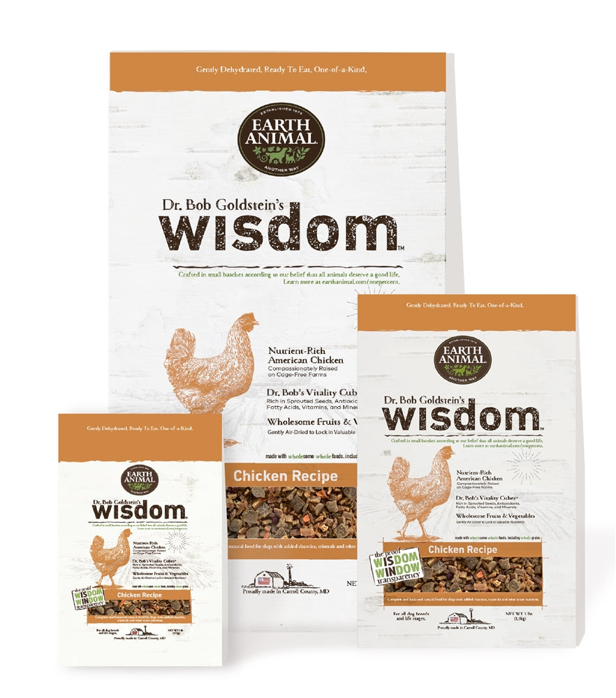 Earth Animal Wisdom Dog Food Chicken 1 Lb Bag