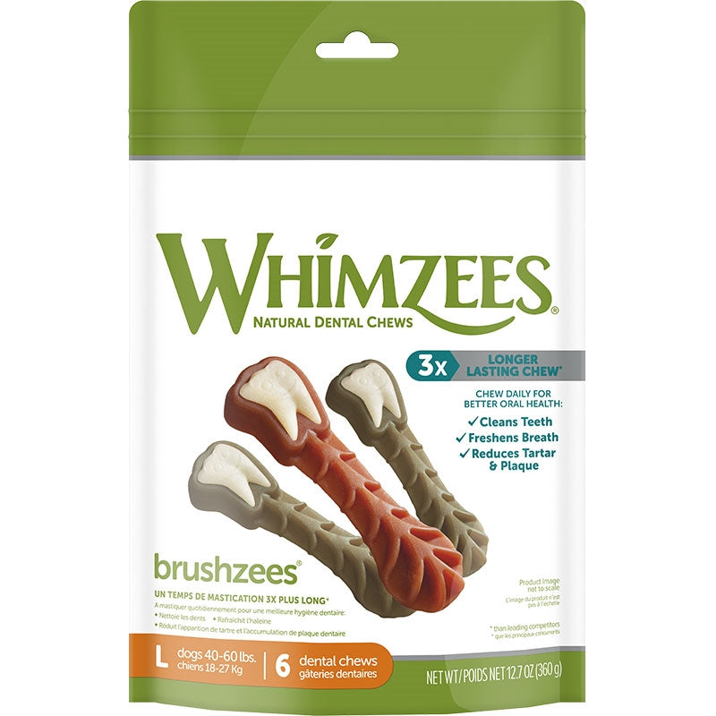 Whimzees Brushzees Large 12.7 Oz. Bag