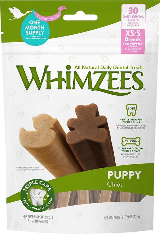 Whimzee Puppy Chews Xsmall/Small 7.9Oz
