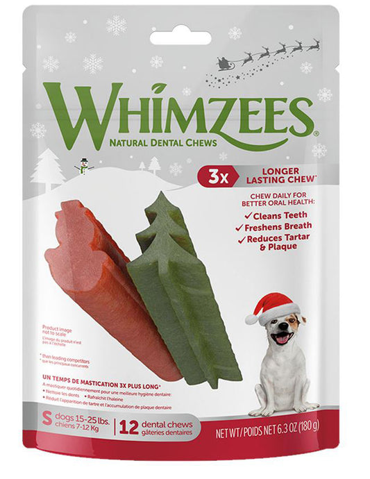 Whimzees Dog Holiday Small 6.3oz. 6ct.