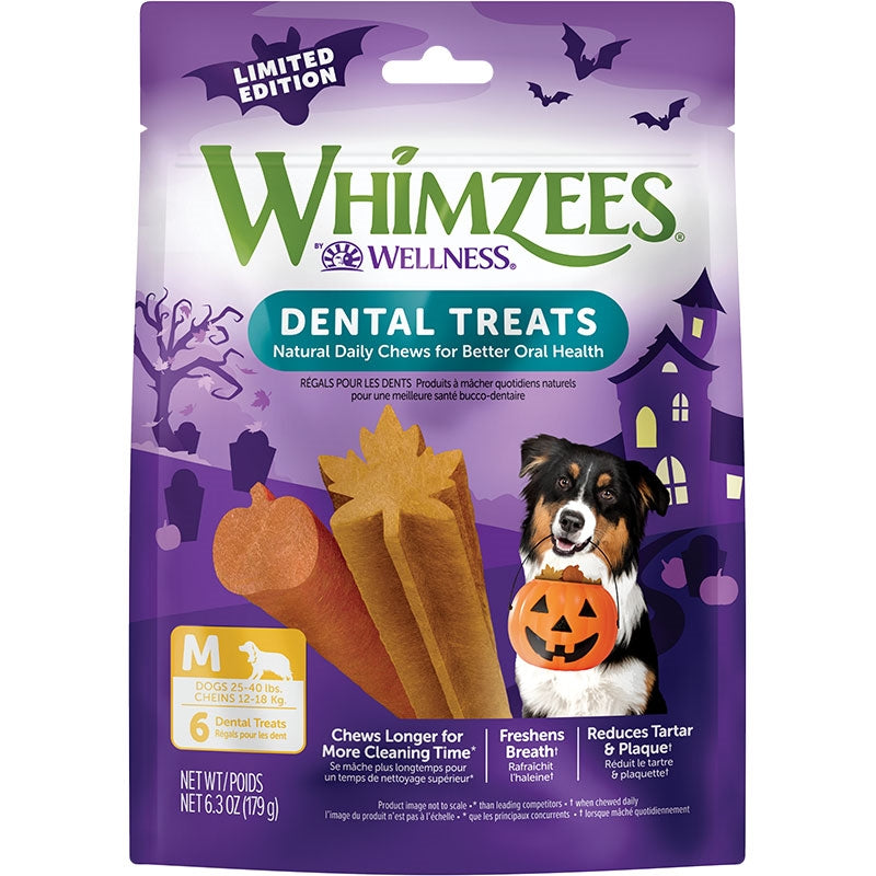 WHIMZEES DOG FALL VALUE BAG MEDIUM 6.3OZ 6 COUNT(CASE OF 6)