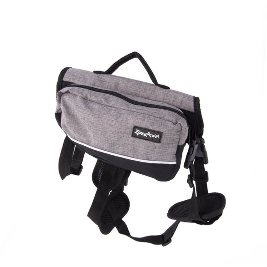 ZippyPaws Backpack For Dog Graphite 1ea/Md