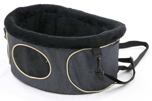 Gen7Pets Snuggle Pocket Dog Booster Seat Heather Black One Size