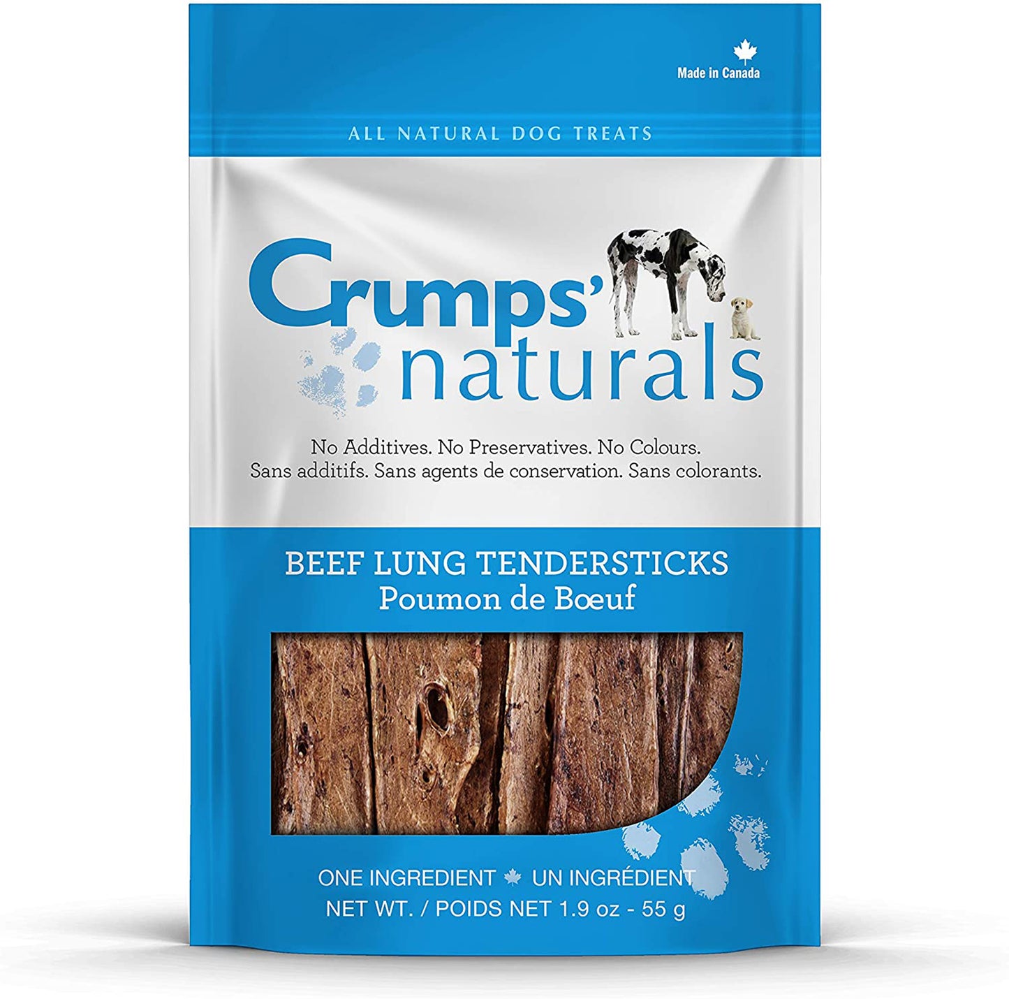 Crumps Natural Beef Tenderstick 1.9 oz (55g) (100% Beef Lung)