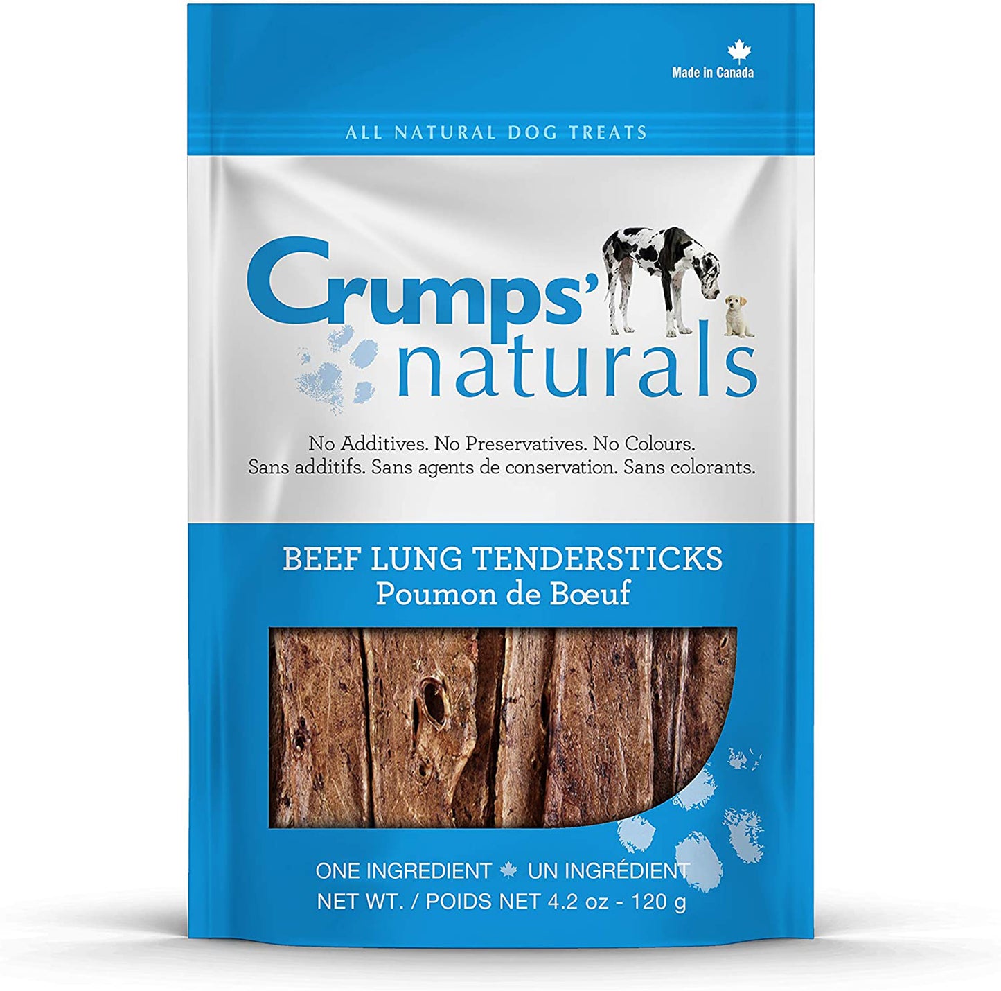 Crumps Natural Beef Tenderstick 4.2 oz (120g) (100% Beef Lung)