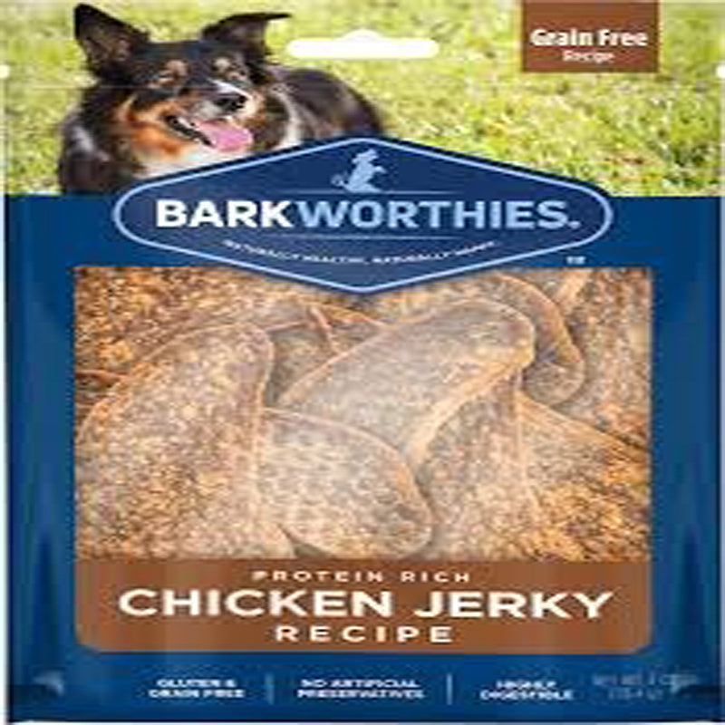 Barkworthies Chicken Jerky Recipe With Blueberry and Cranberry Blend 2-Pk.-Flow Pack Sold As Whole Case Of 20