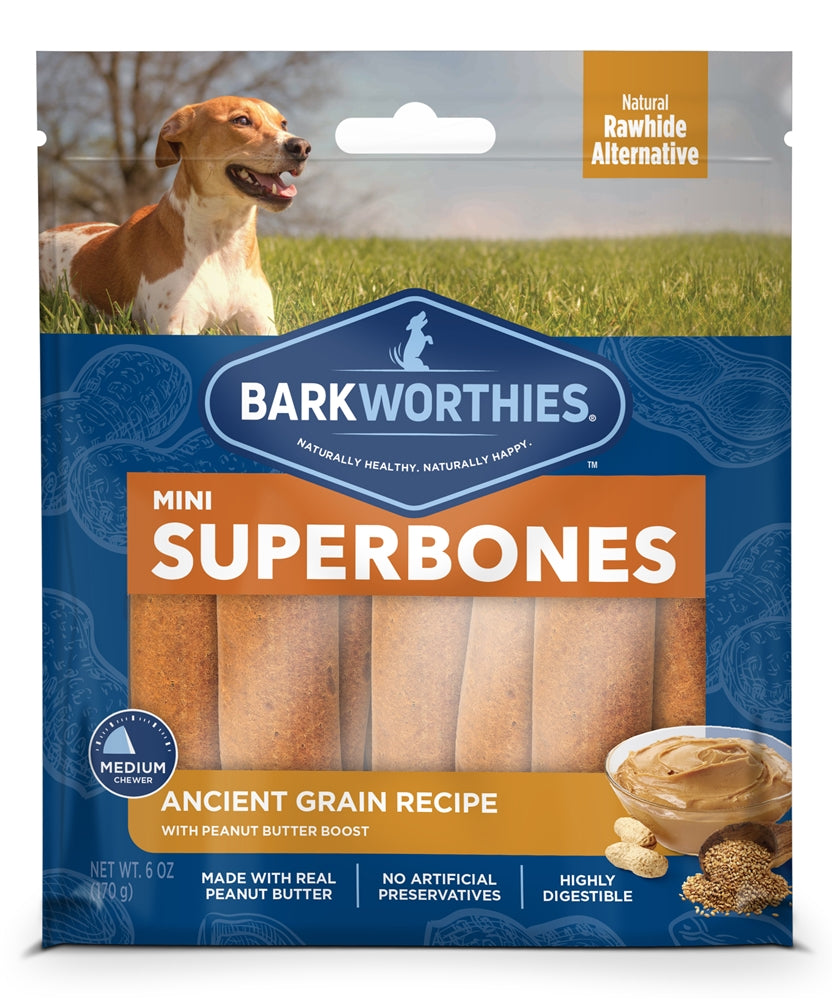 Barkworthies Mini Superbone Ancient Grain Peanut Butter