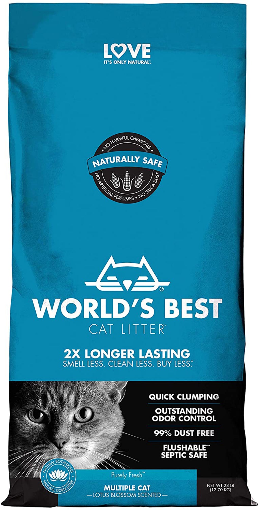 Worlds Best Cat Litter Multi Lotus 15Lb