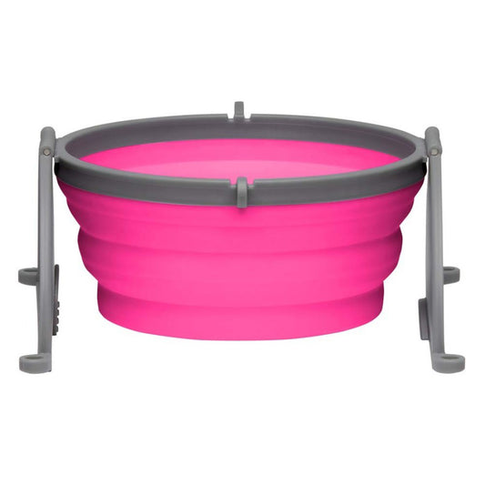 Loving Pets Travel Dog Bowl Pink Large