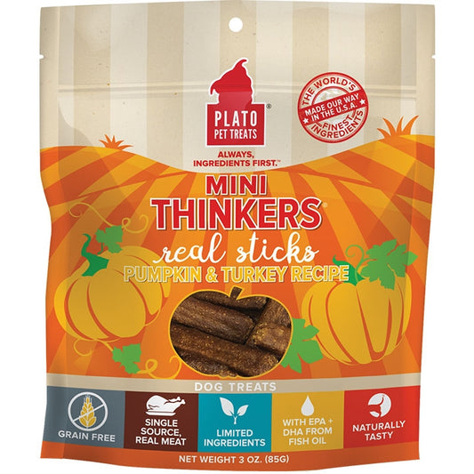 Plato Dog Min Thnkr Turkey Pumpkin 6 Oz.