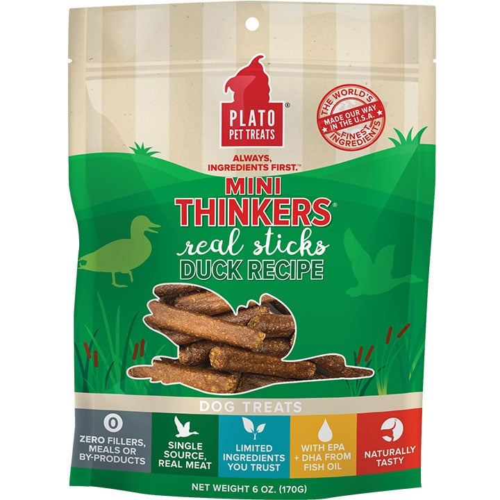 Plato Dog Mini Thinkers Duck 6Oz