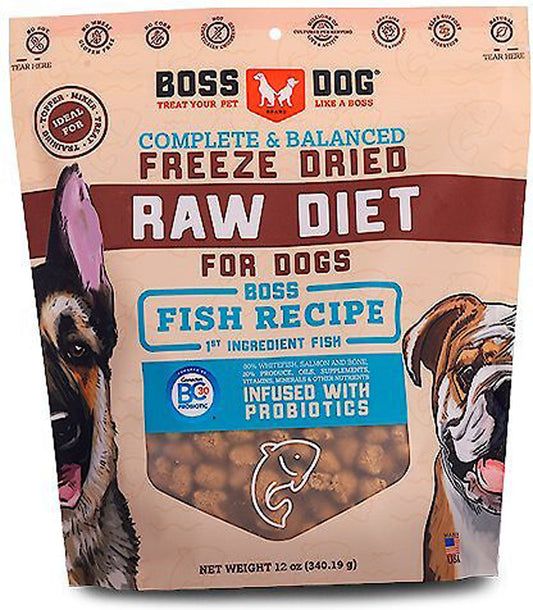 Boss Dog Freeze Dried Diet Complete Fish 12oz