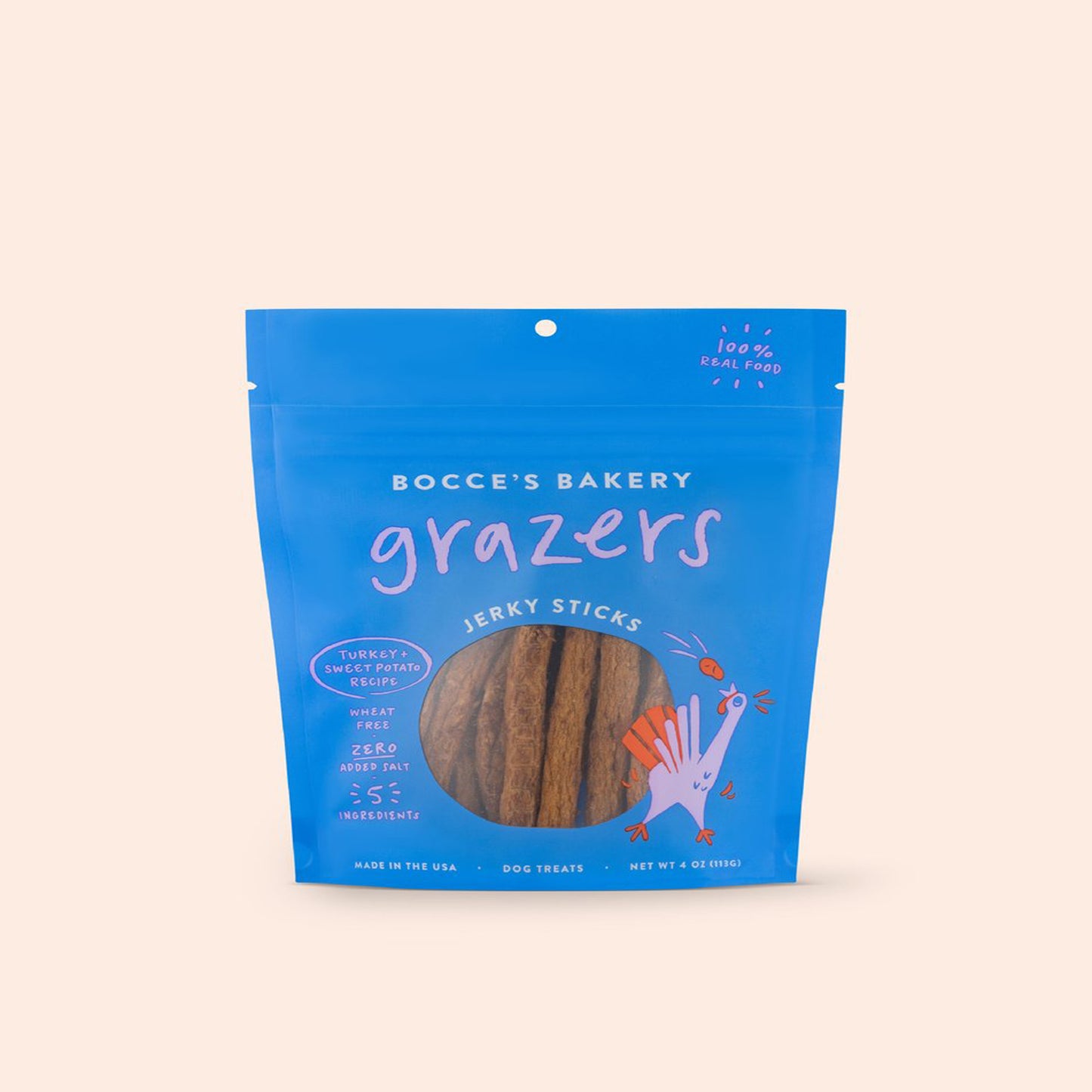 Bocces Dog Grazers Tky 4 Oz