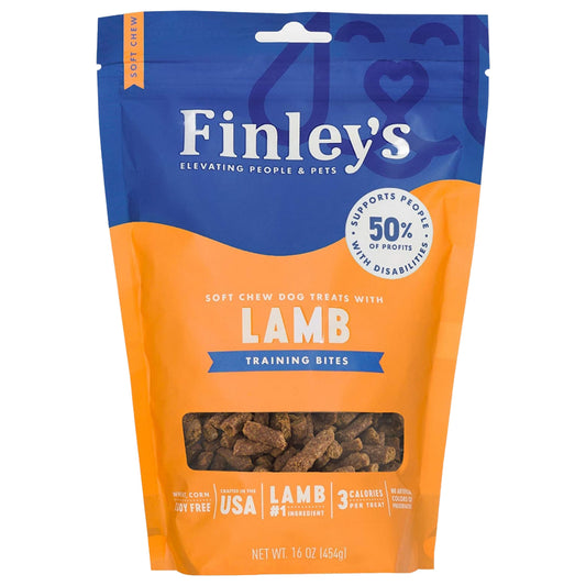 Finleys Dog Soft Chew Training Bites Lamb 16oz.