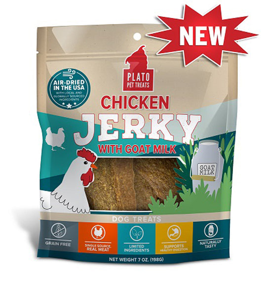 Plato Dog Jerky Chicken With Goat'S Milk 7Oz