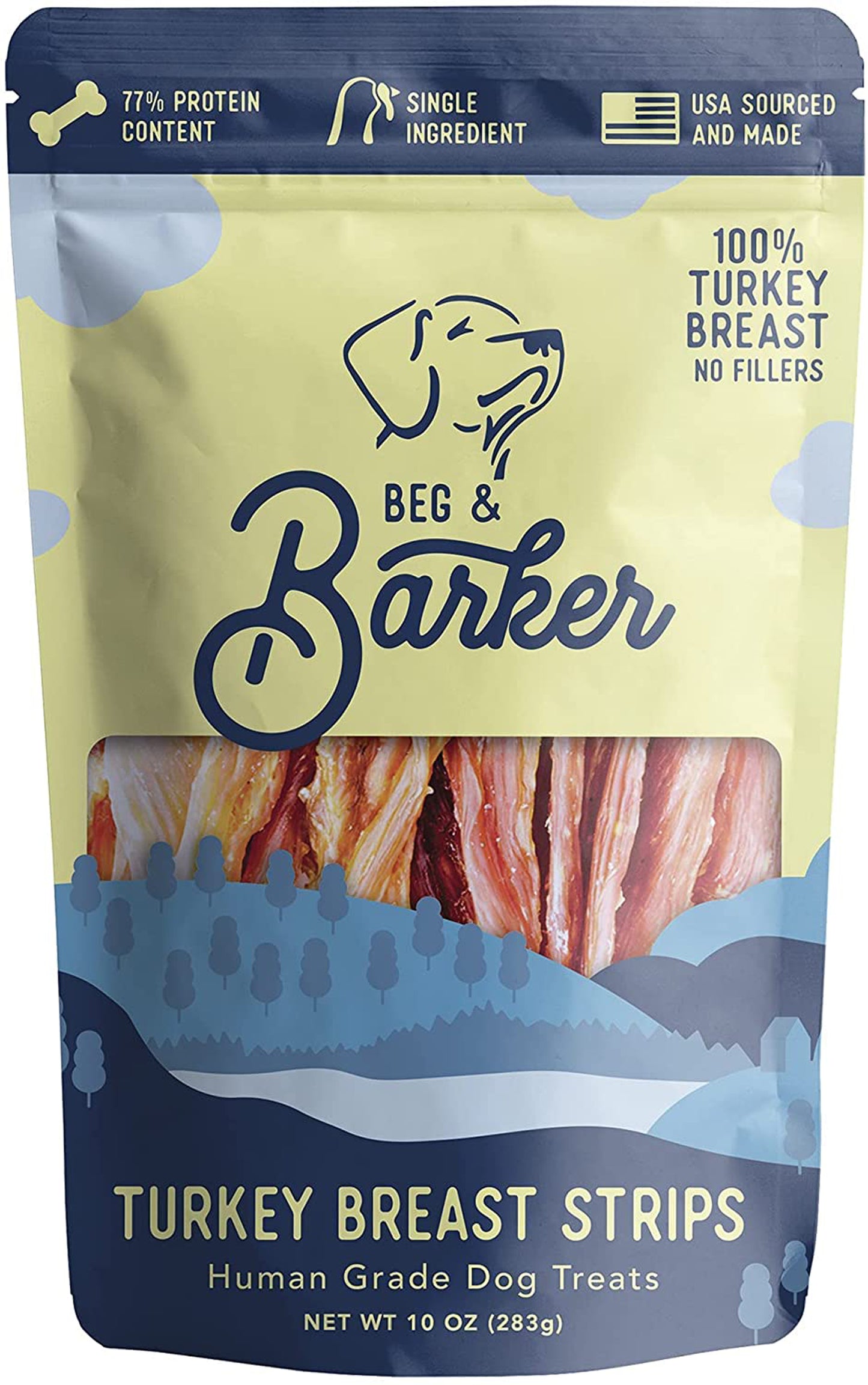 Beg & Barker Dog Strips Turkey Breast 10Oz