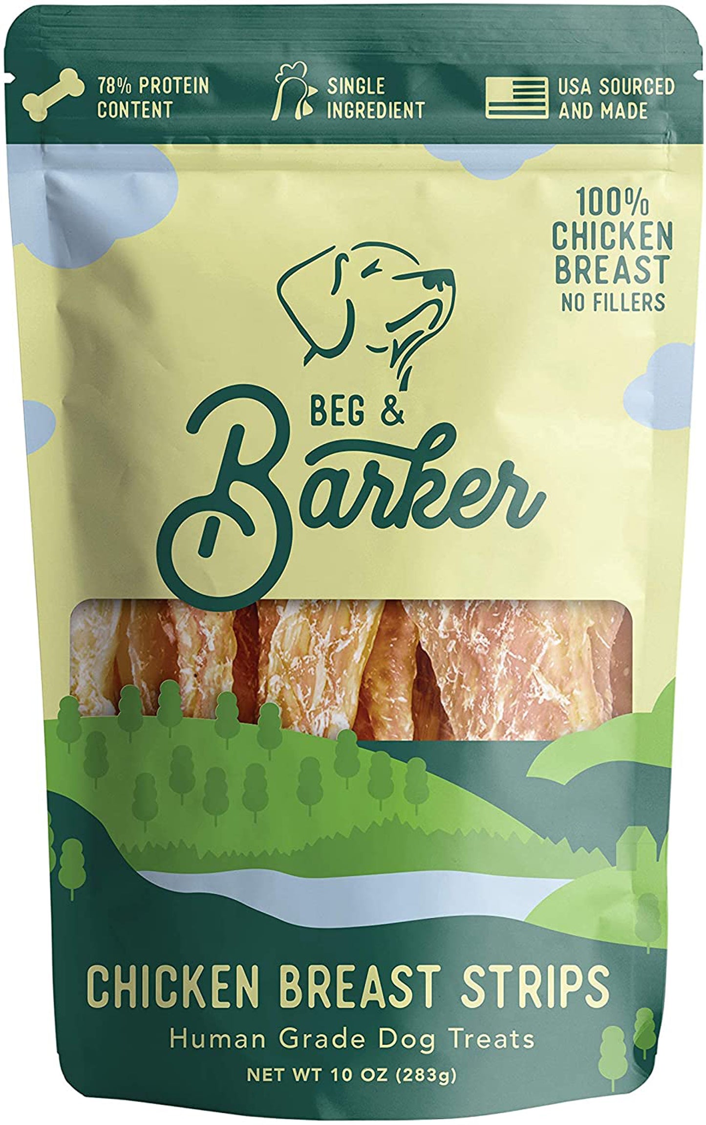 Beg & Barker Dog Strips Chicken Breast 10Oz