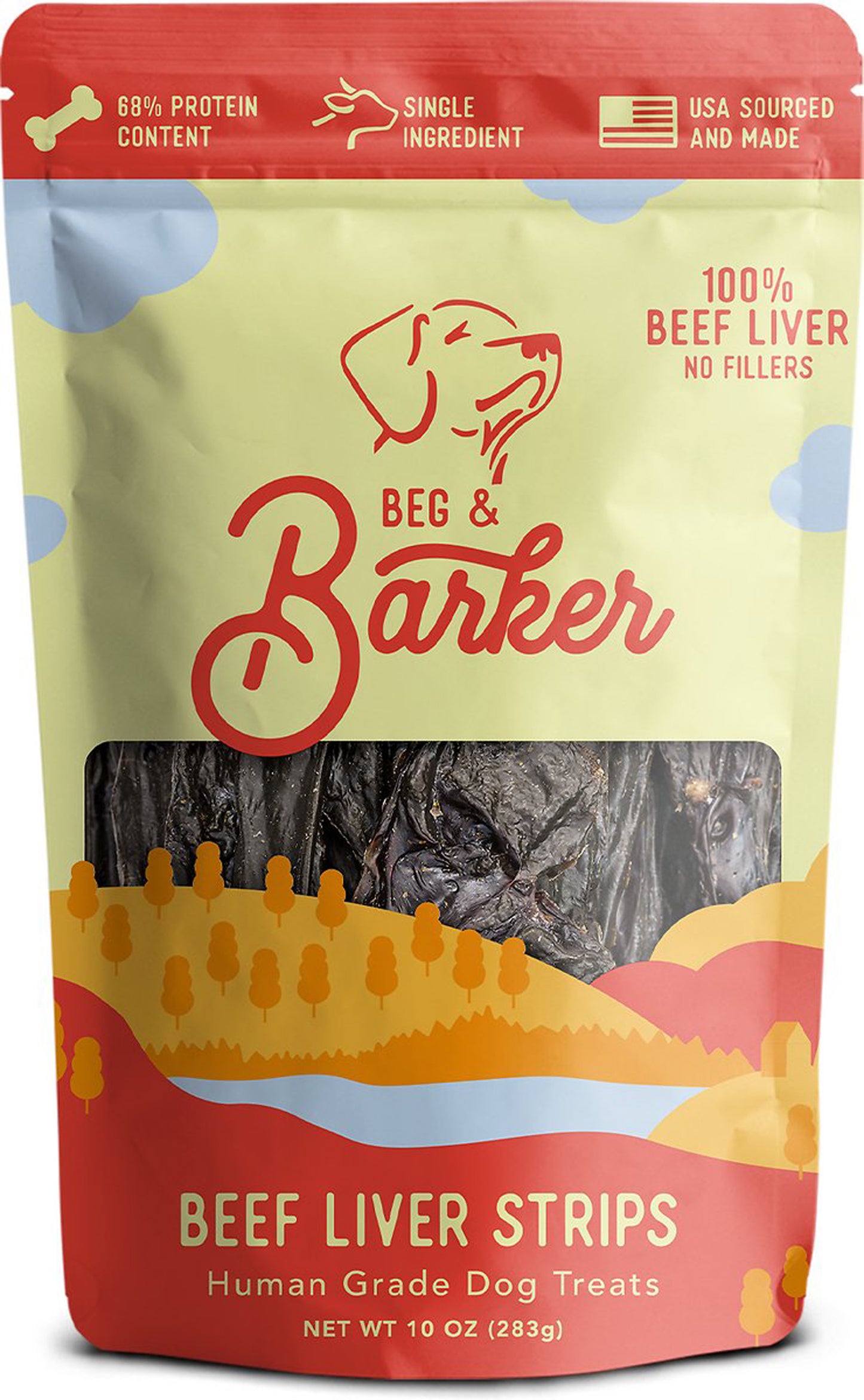 Beg & Barker Dog Strips Beef Liver 10Oz